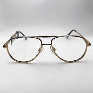 AO Safety 630 Z87-2 Aviator Full Flex Eyeglass Frames Metal Gold  54-14-140 VTG